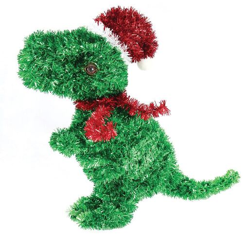 Tinsel Decorative Dinosaur 40cm