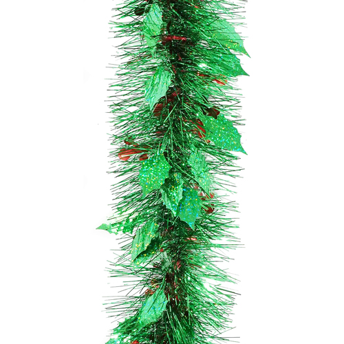 Tinsel Laser Holly Berry 2m