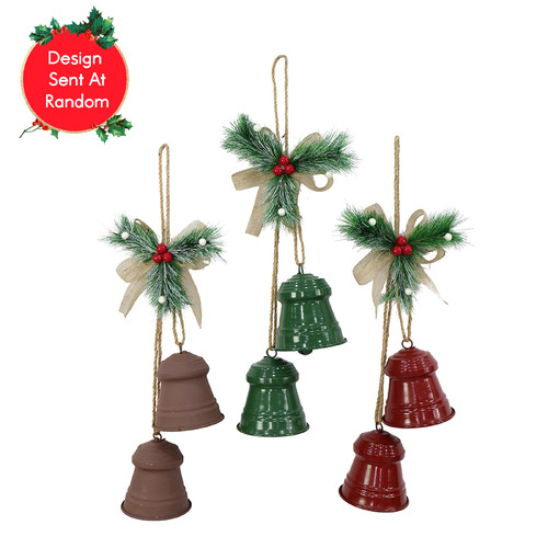 Twin Bell Hanging Deco Assorted