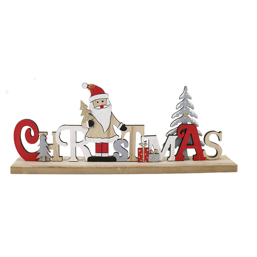 Christmas Santa Table Sign 29cm