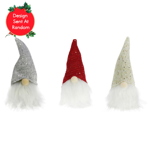 Gnome Knitted Hat Assorted 25cm