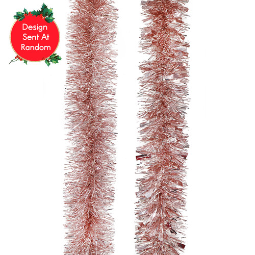 Tinsel Fine & Mixed Assorted Pink 2m