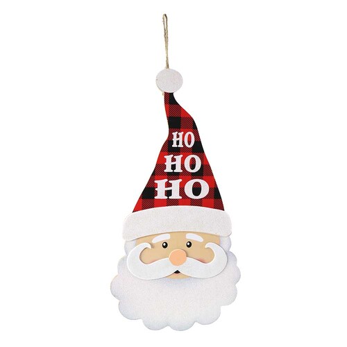 Hanging Plaque Santa 20x40cm 