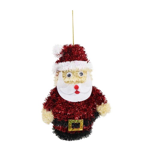 Tinsel Hanging Santa