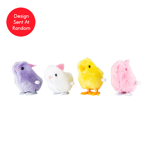 Easter Wind-up Fluffy Walker 8cm 3Assorted