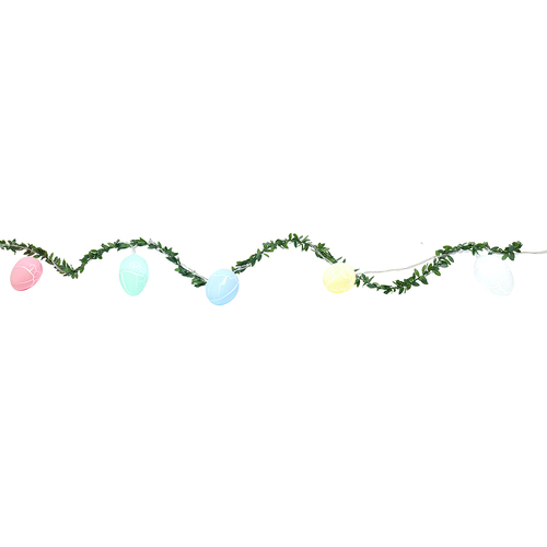 Easter Leafy Pre-lit Garland 2m