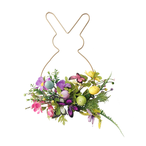 Easter Bunny Decorated Wreath 40cm