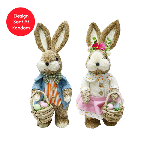 Dressed Easter Bunny Sisal 40cm  