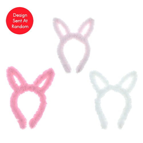 Plush Bunny Tiara Headband Assorted