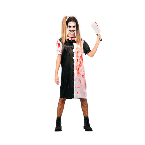 Deadly Clown Womens Costume  Creepy Carnival Halloween Dress