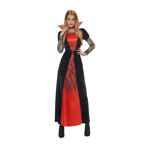 Vampiress Queen Costume  Elegant Adult Vampire Halloween Dress