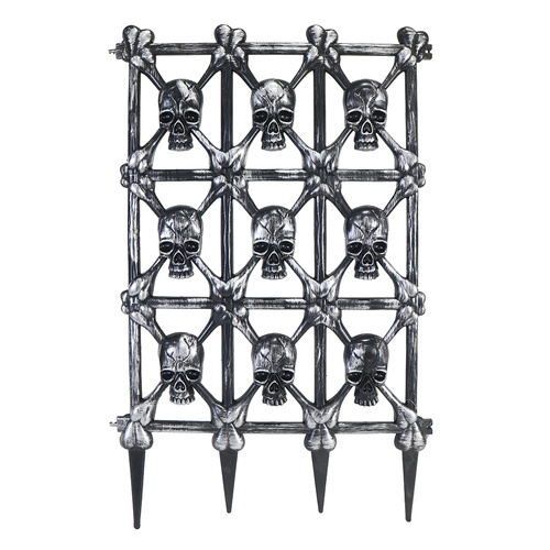 Skull Garden Fence  73cm Halloween Yard Decoration