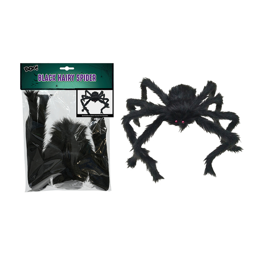Black Hairy Spider 65cm