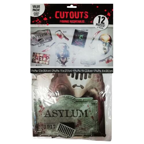 Asylum Cutouts 12pcs
