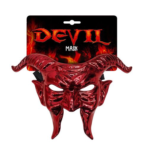 Red Devil Foiled Mask