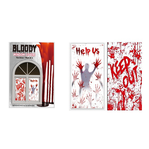 Window Covers  Bloody 2 Pack