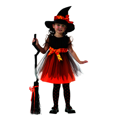 Costume Basic Orange Witch Girls