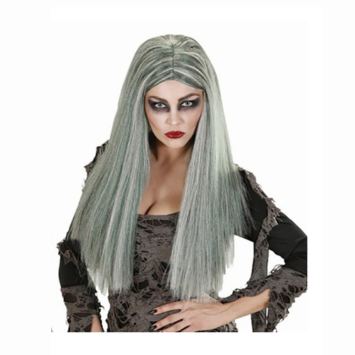 Witch Grey Long Wig Adult