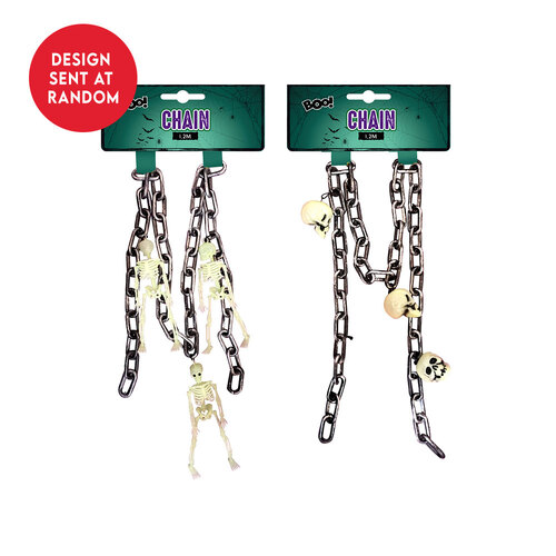 Skeleton Glow In Dark Chain Garland 1.2m