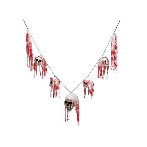 Bloody Skull Hanging Garland 180cm