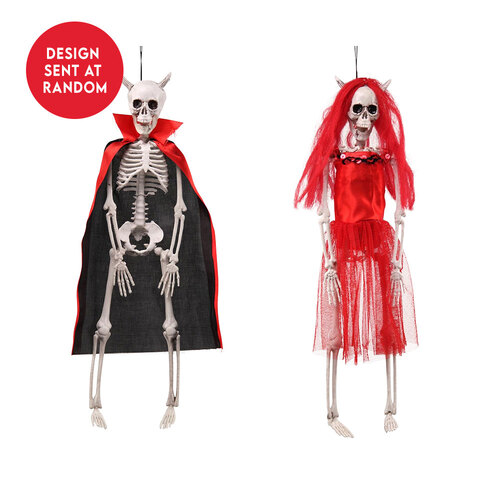 Hanging Skeleton Vampire / Red Devil 40cm