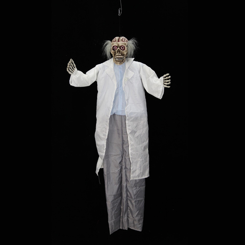 Animated Hanging Mad Scientist 145cm