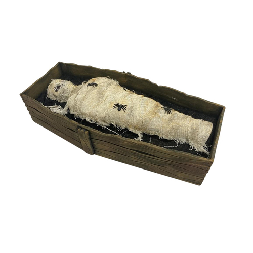 Light Up Mummy In Coffin 45cm
