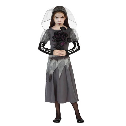 Skeleton Bride Costume - Girl