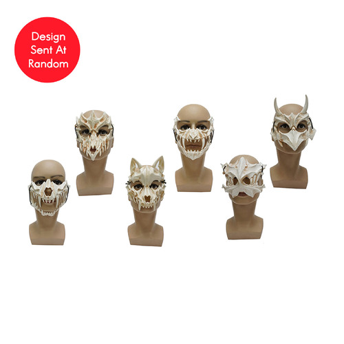 Skeletal Half Face Mask Assorted