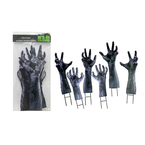 Zombie Hand Garden Stakes Set 6