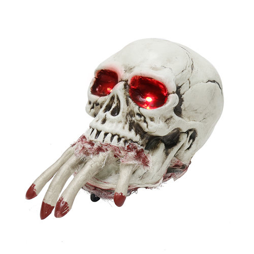 Walking Skull With Hand 22cm