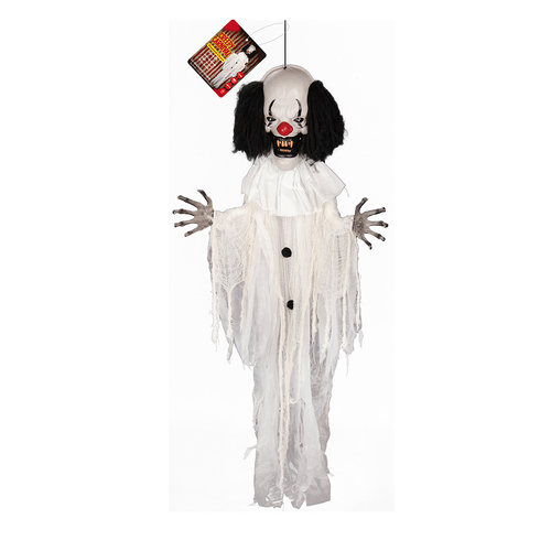 Animated Hanging Haunted Clown 1.8m