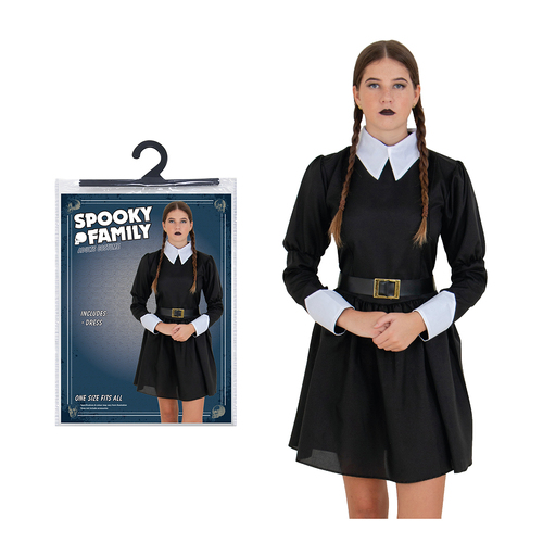 Wednesday Addam Black School Dress Ladies