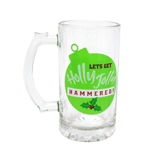 Christmas Beer Mug with Handle 470mL