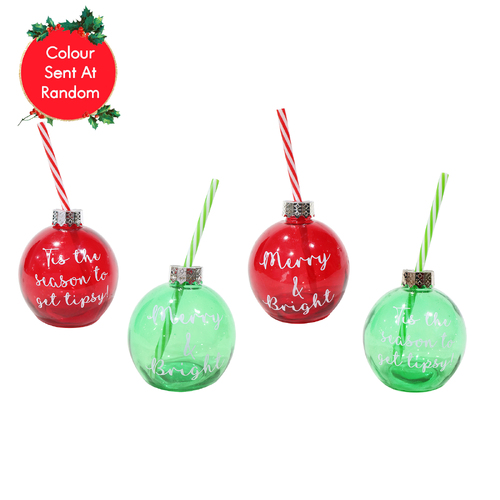 Booze Bauble With Straw