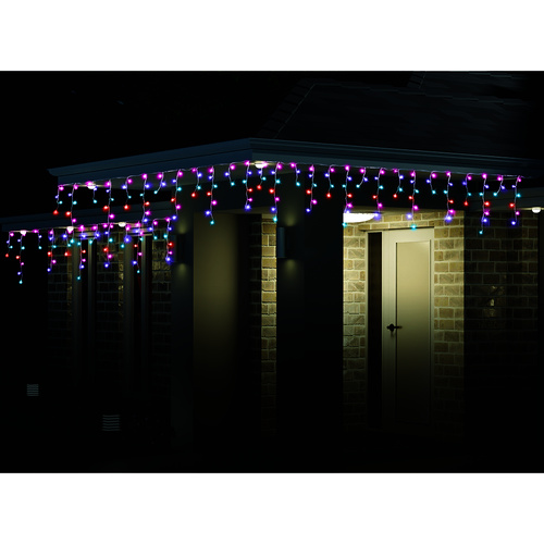 Solar LED Icicle Lights 400 Carnival
