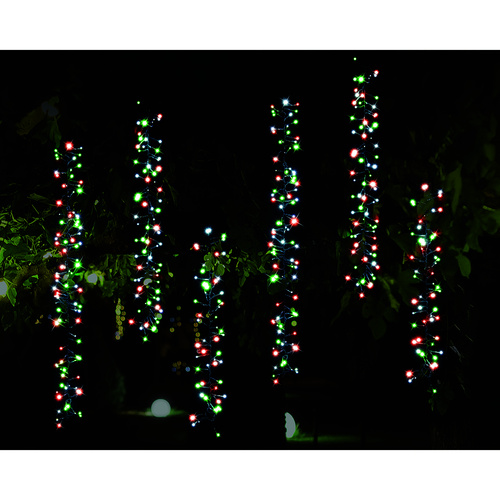Solar LED Tree Clusters 480 10m Christmas