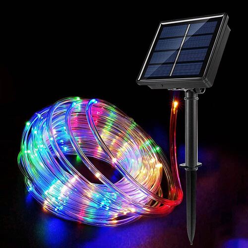 Christmas Solar Led Tubelight Multicolour 10m