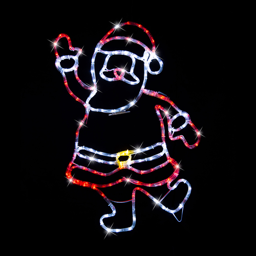 Christmas Led Rope Light Santa Twinkle 82x54cm