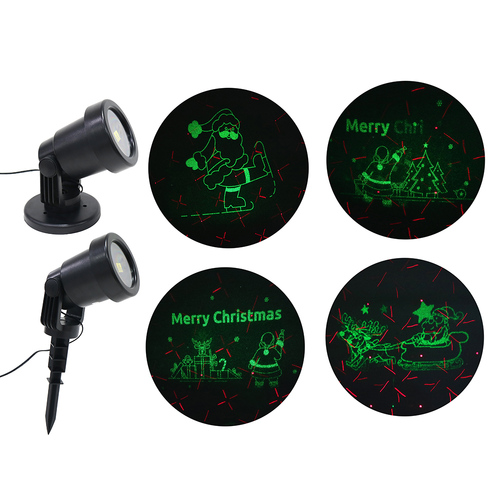 Christmas Laser Green Animation Red Motion Dots 
