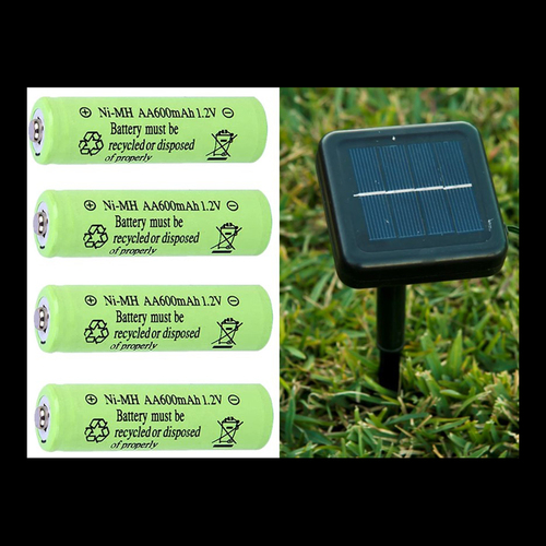 Solar Batteries Ni-mh 4 Pack