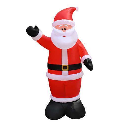 Giant Inflatable Waving Santa 5m - Light-Up Outdoor Christmas Decoration