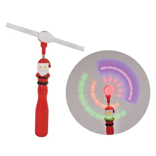 Light Up Santa Windmill Wand
