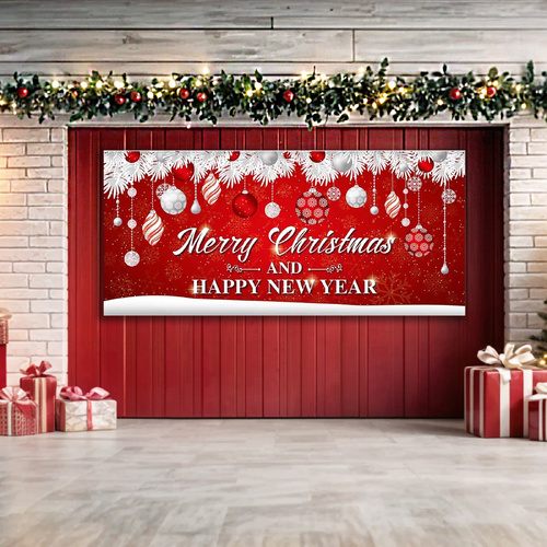 Christmas Garage Door Banner 4x1.85m