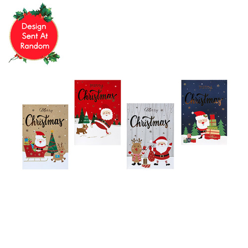 Cards Santa Foil 10 Pack