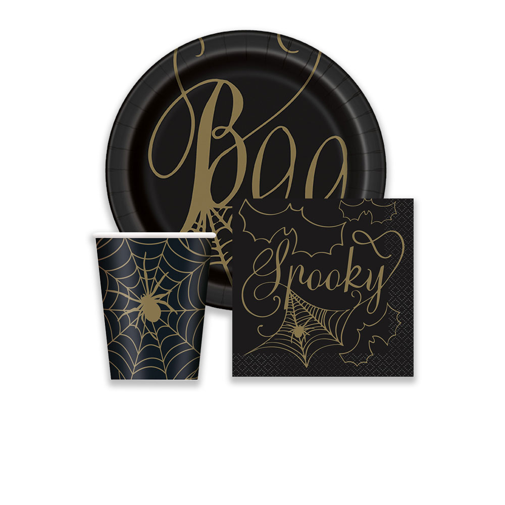 BLACK & GOLD SPIDER WEB image